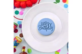40mm Happy Birthday Embosser Custom Cookie Cutters,EMB102S