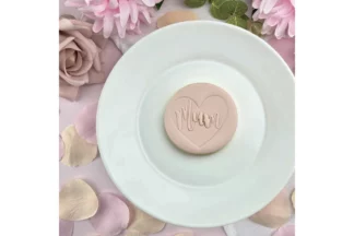 60mm Mum Heart Embosser Custom Cookie Cutters,EMB513