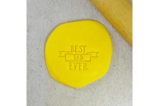 60mm Best Dad Ever Ribbon Embosser Custom Cookie Cutters,EMB551