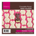 6cm Easter Bunny Lollypop Stick 121 Roberts Edible Craft