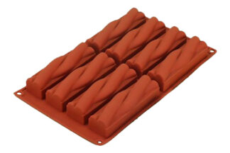 8 Cavity Twisted Log Silicon Mould,Twisted Log,D-117