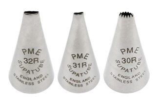 PME Supatubes Ribbed Ribbon Piping Tips