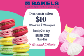 HALLAM BAKELS DEMONSTRATION,DEMO-MERHALL,Macarons,