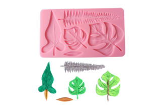 palm pines leaves silicone mould,ucg-001-1462
