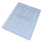 3 PARTS SET MINI SEATED RABBIT CHOCOLATE MOULD BWB