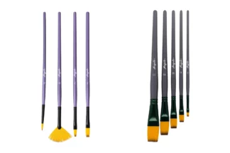 Premium Paint Brush Set Taklon Brushes
