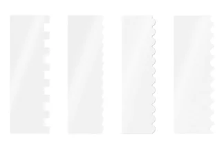 255mm 10 Inch Side Scrapers - Patterned Acrylic PME