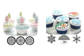 3 Count Cupcake and Cookie Texture Top Set Autumn Carpenter