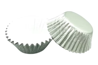 25mm Gun Metal Foil Mini Cupcake Cases,Gun Metal Foil Mini 25mm Cupcake Cases,BC-F4-251