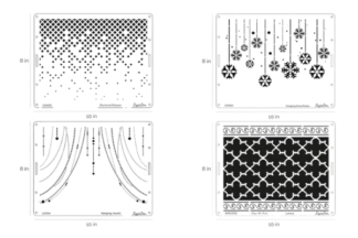 Cake Stencil - Full Size Design - LISSIE LOU STENCILS