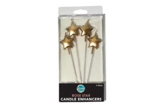 Rose Gold Star Enhancers 4pc Iconic Cake Art,ICC-STARRGLD