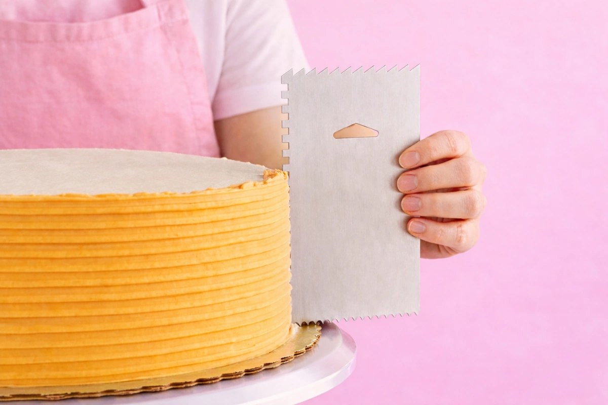 Smoother and Decorating Comb - Stainless Steel Ateco | My Dream Cake Smoother and Decorating Comb - Stainless Steel Ateco