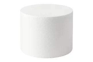ROUND FOAM 12 x 6 High Styrofoam Polystyrene Cake Dummy,RDPFD-612