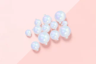 Hologram White Ball Topper 12PCS Iconic Cake Art,HWBT-12