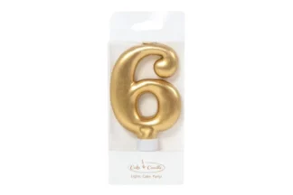 NUMBER 6 GOLD Candle Bake Group,CC-6LGGLD