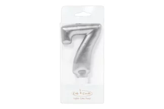 NUMBER 7 SILVER Candle Bake Group,CC-7LGSIL