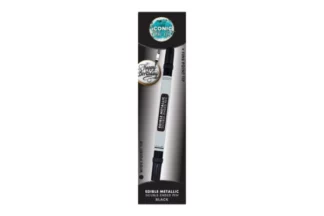 Black Edible Metallic Double Ended Pen,TIP-MB001