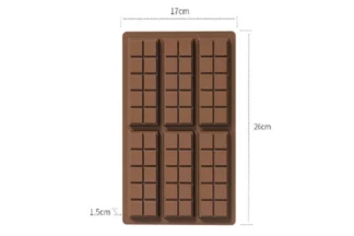 Style2 6 Bars Chocolate Silicone Mould,ICA-SLMB0602