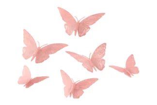 Rose Gold Butterfly Topper Iconic Cake Art,ICA-BTMRG01