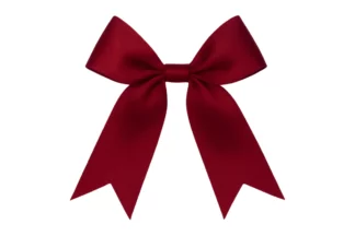 Maroon Satin Bow 3pce,SH-MSB