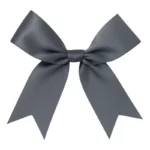 Silver Satin Bow 3pce