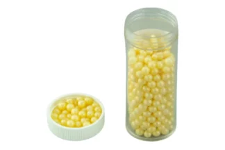 20g 4mm PEARLY GOLD EDIBLE CACHOUS PEARLS,CPPRLGD-304