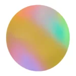 10 Inch 5mm Gold Rainbow Glow Round Gloss Masonite Board Iconic Cake Art