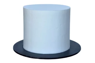 5 Inch Plain White White Mud Cake filled,DC-PLWH-5