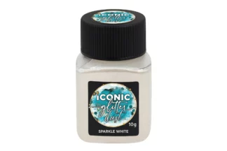 10g SPARKLE WHITE ICONIC GLITTER,IG-F1361