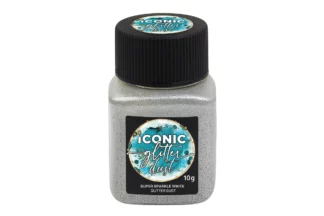 10g SUPER SPARKLE WHITE ICONIC GLITTER DUST,IG-F1381