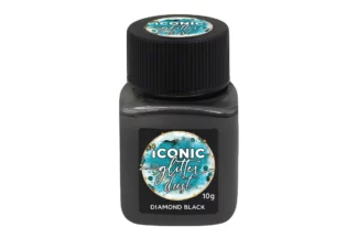 10g DIAMOND BLACK ICONIC LUSTRE - Iconic Cake Art,IG-FME024