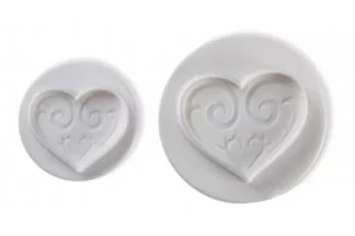 Heart Shape Plunger Cutter Set Of 2,UCG-CUT-065