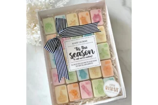 Holly Jolly Advent Cutter & Debosser Set (Little Biskut),LBD429