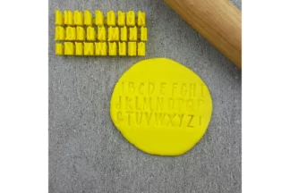 Uppercase Only V2 Script Stamps Custom Cookie Cutters,LET002