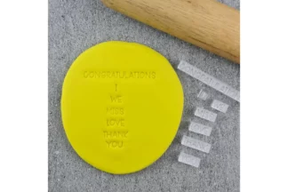 Thank Mixed Message Embosser Set Custom Cookie Cutters,MMS004