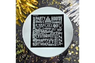 Happy Birthday Pattern Plate Custom Cookie Cutters,PPD073