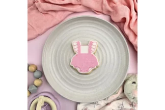 Baby Frilly Romper Debosser and Cutter Set Custom Cookie Cutters,SET341