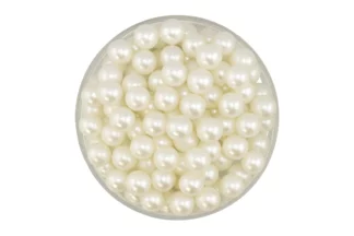 30g 8mm PEARL WHITE CACHOUS ,is-pwhc8