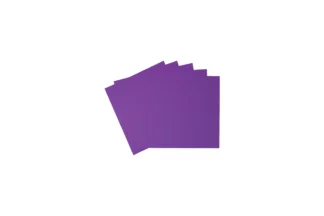 4 Inch Purple Chocolate Foil Wrap Iconic Cake Art,ICA-CFW4PR-100