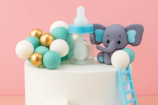 Baby Boy Cake Topper Set Iconic Cake Art,ICA-CTSBBS