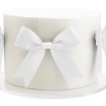White Satin Bows Iconic Cake Art