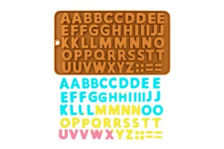 Alphabet Letters Silione Mould,Alphabet Silione Mould Iconic Cake Art,ICA-006-001