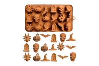 Spooky Halloween Silicone Mould,Halloween Silicone Mould Iconic Cake Art,ICA-006-120